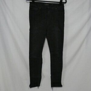 LUCKY BRAND - Bridgette Skinny | 4/27 ankle | Stylish Black Skinny Jeans Raw Hem